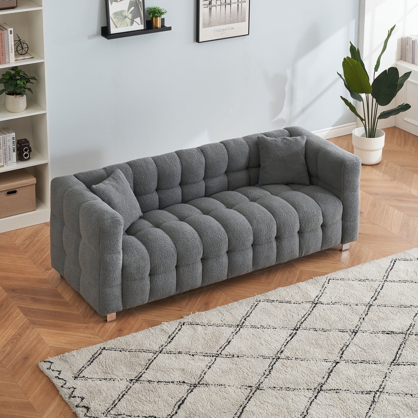 Healdsburg Contemporary Teddy Fleece Sofa