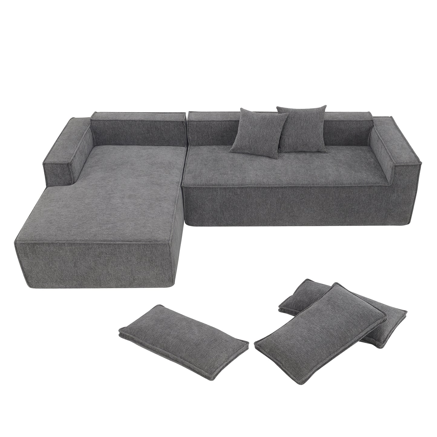 Kingsly Contemporary Modular Sofa Set