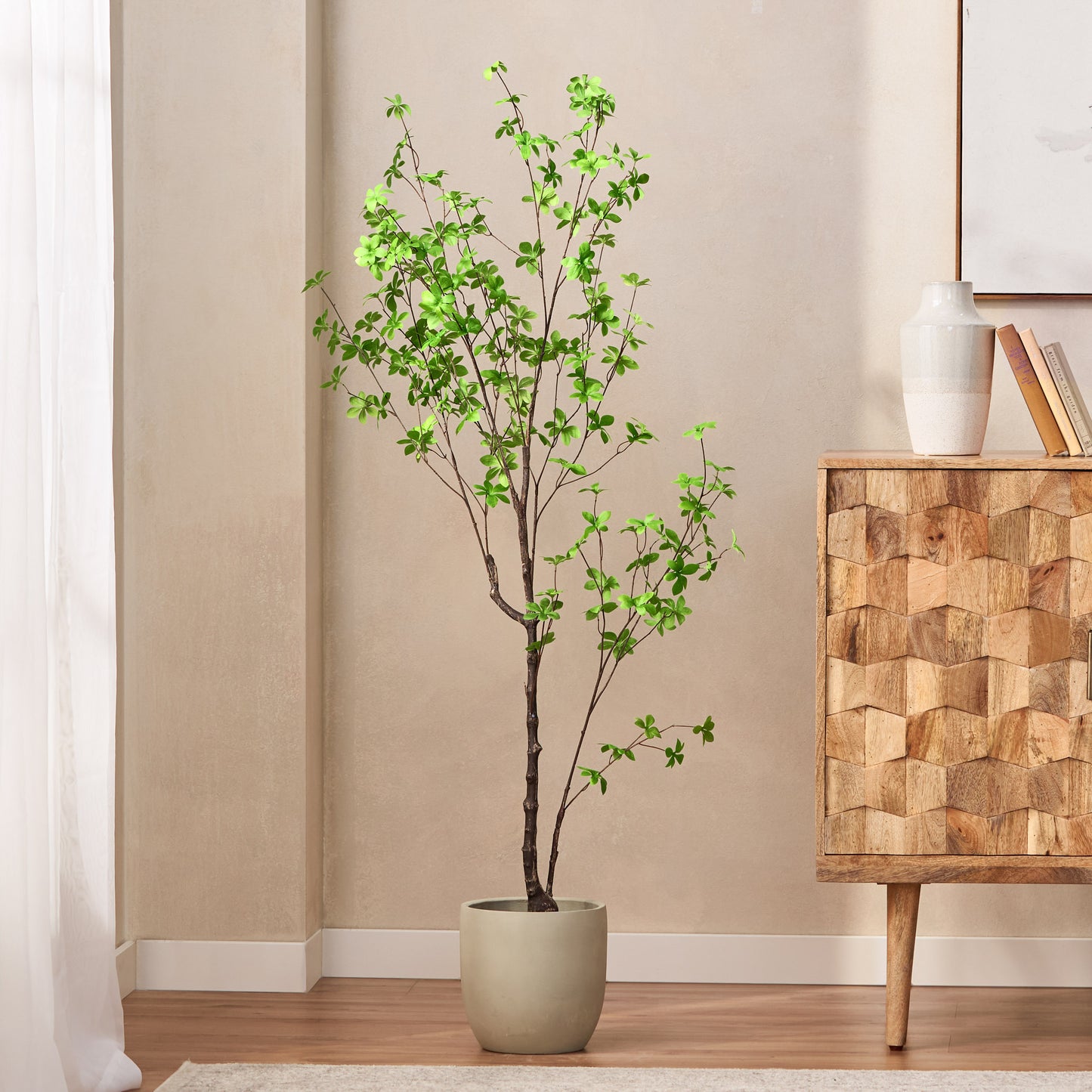 Bartholomew Modern Leaf Artificial Tree