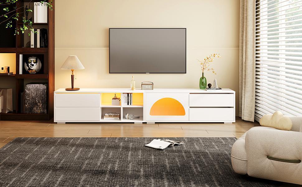 Amity Modern Velvet TV Stand