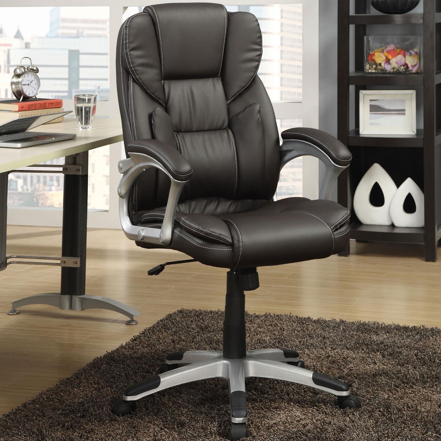 Emery Modern Swivel Chair with Armrest