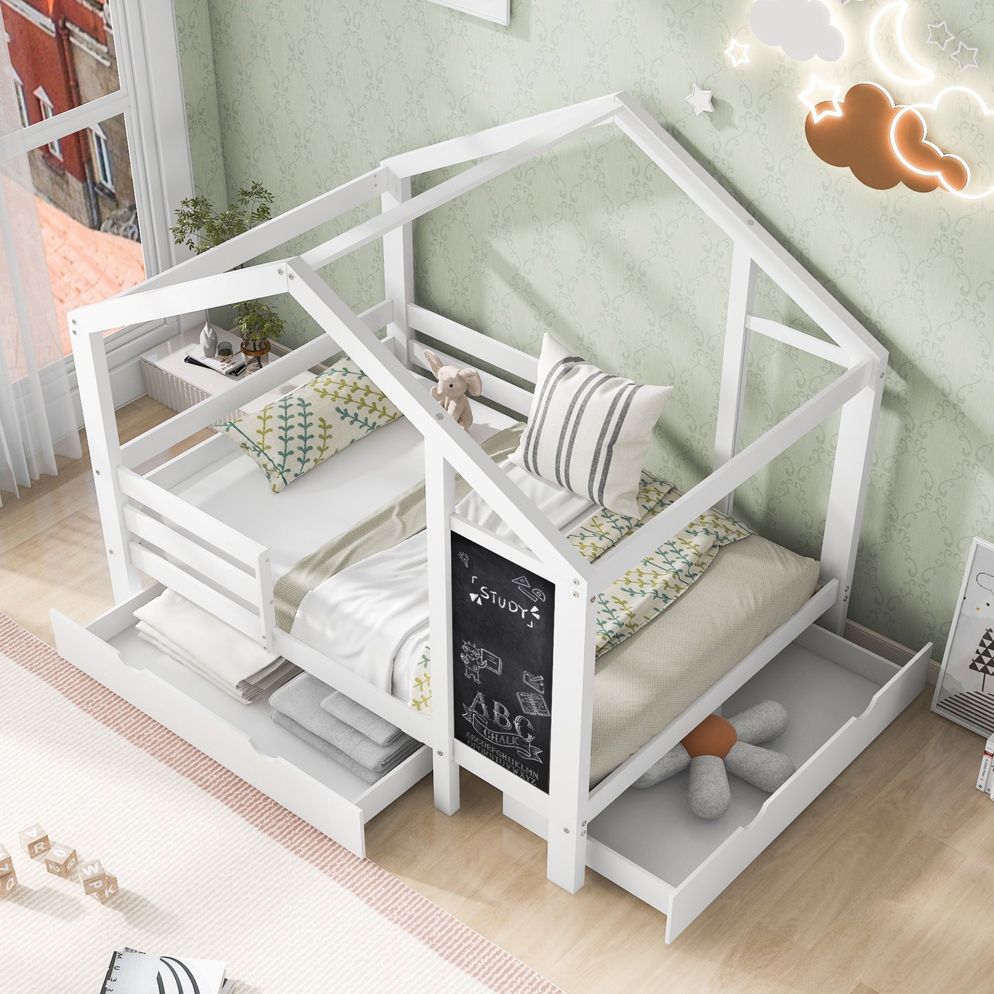 Elmcrest Craftsman Twin House Bed
