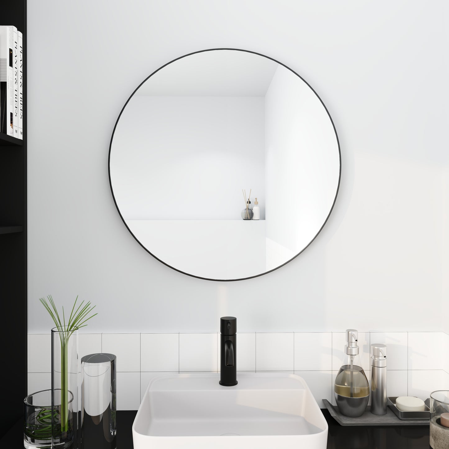 Silverleaf Contemporary Classic Round Mirror