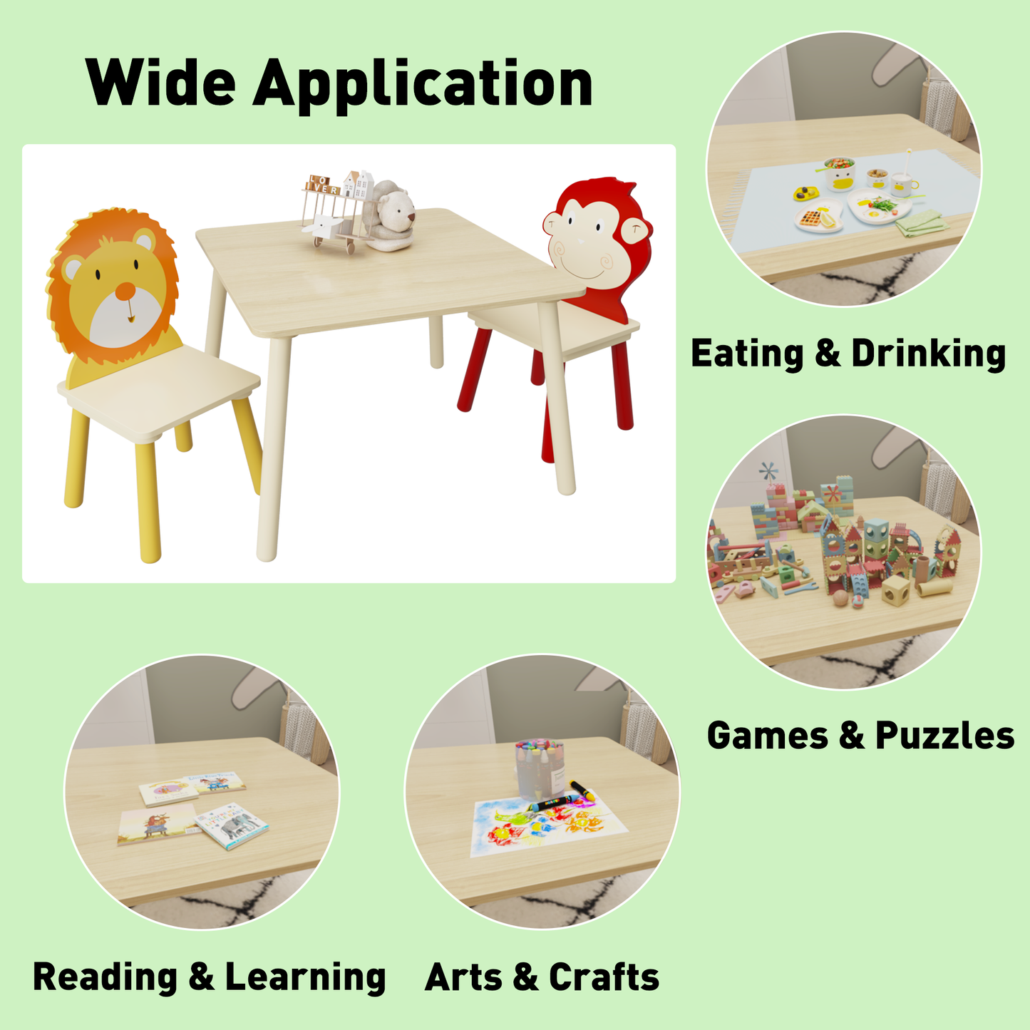 Napa Craftsman Toddler Activity Table Set