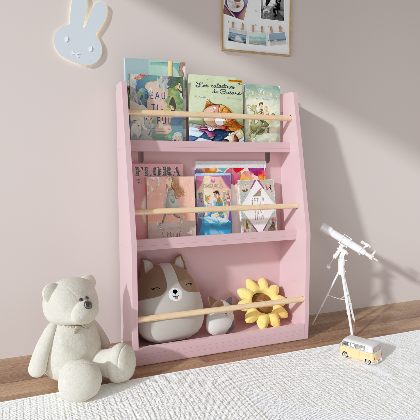 Justo Contemporary Kids Book Rack