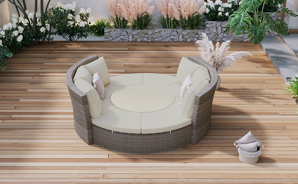 Justo Modern Patio Rattan Daybed