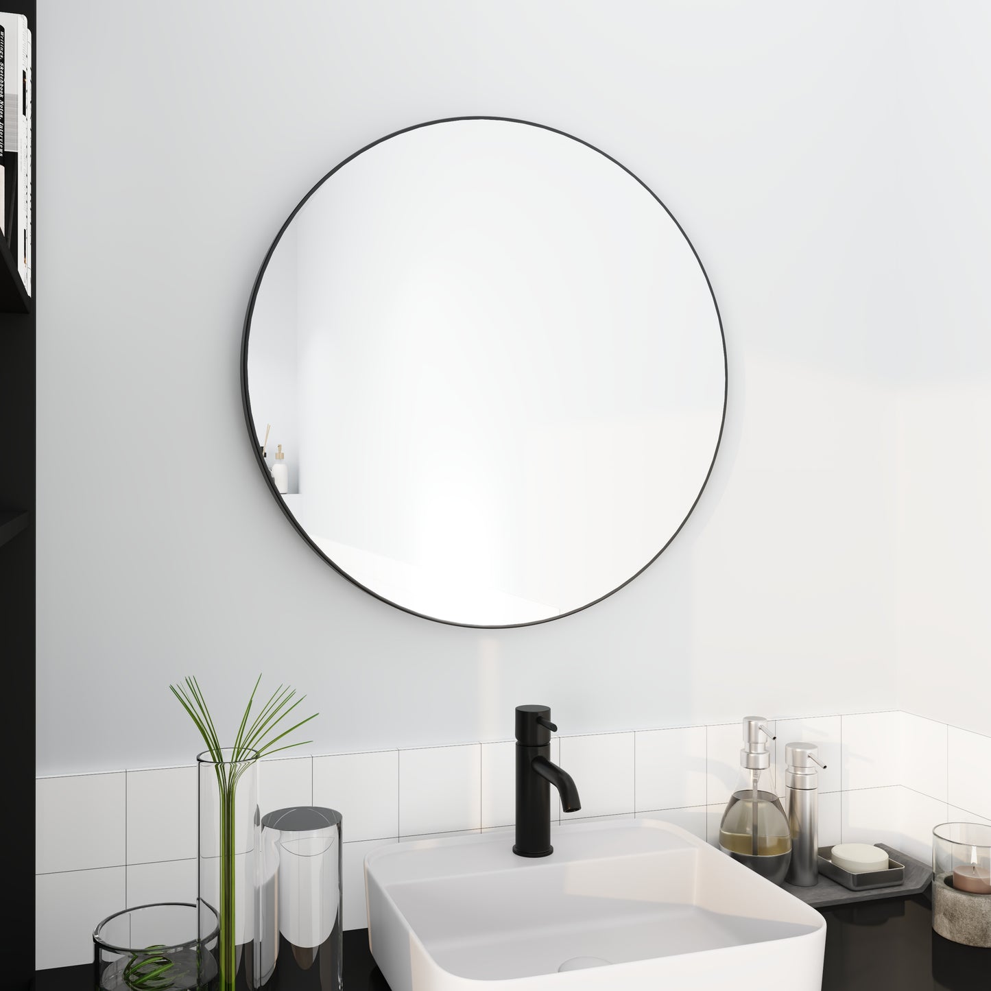 Silverleaf Contemporary Classic Round Mirror