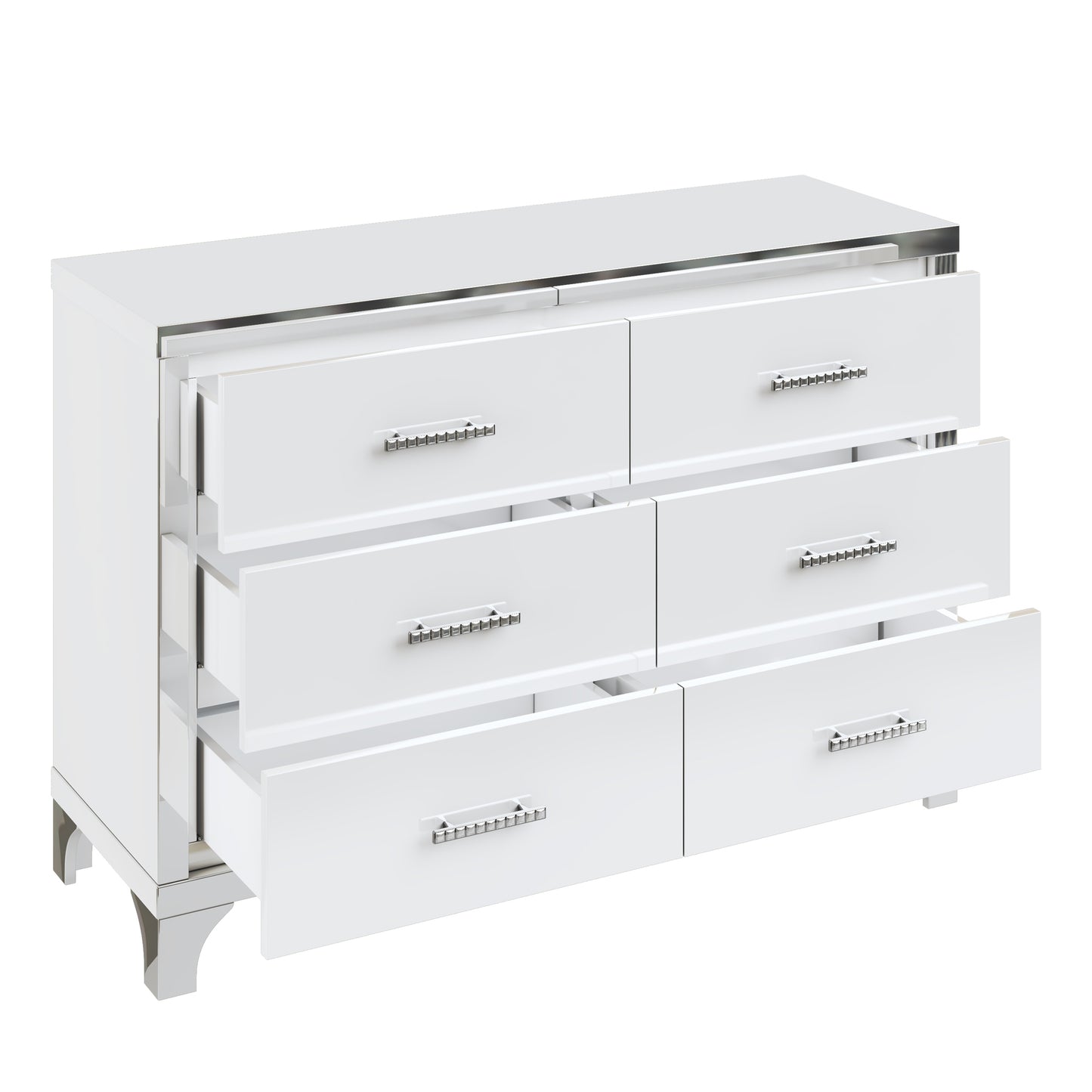 Cleo Modern Mirrored Storage Cabinet
