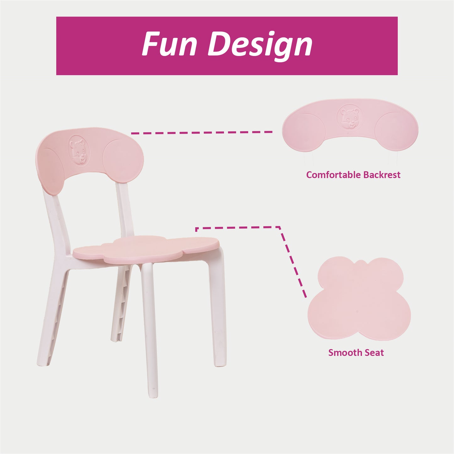 Lazzareschi Modern Kids Activity Table Set