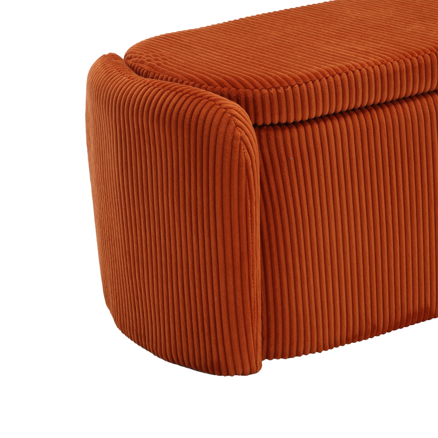 Calista Contemporary Upholstered Storage Ottoman
