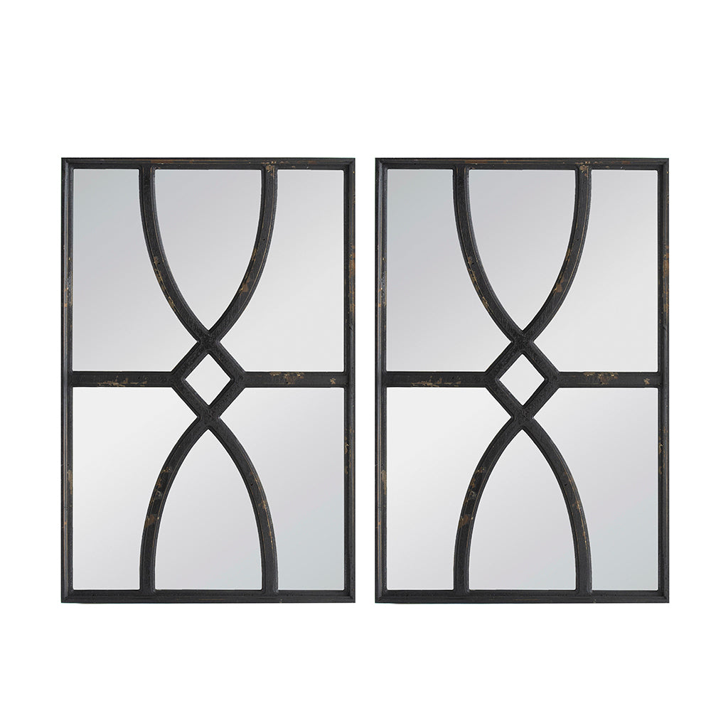 Lazzareschi Craftsman Wooden Wall Mirror