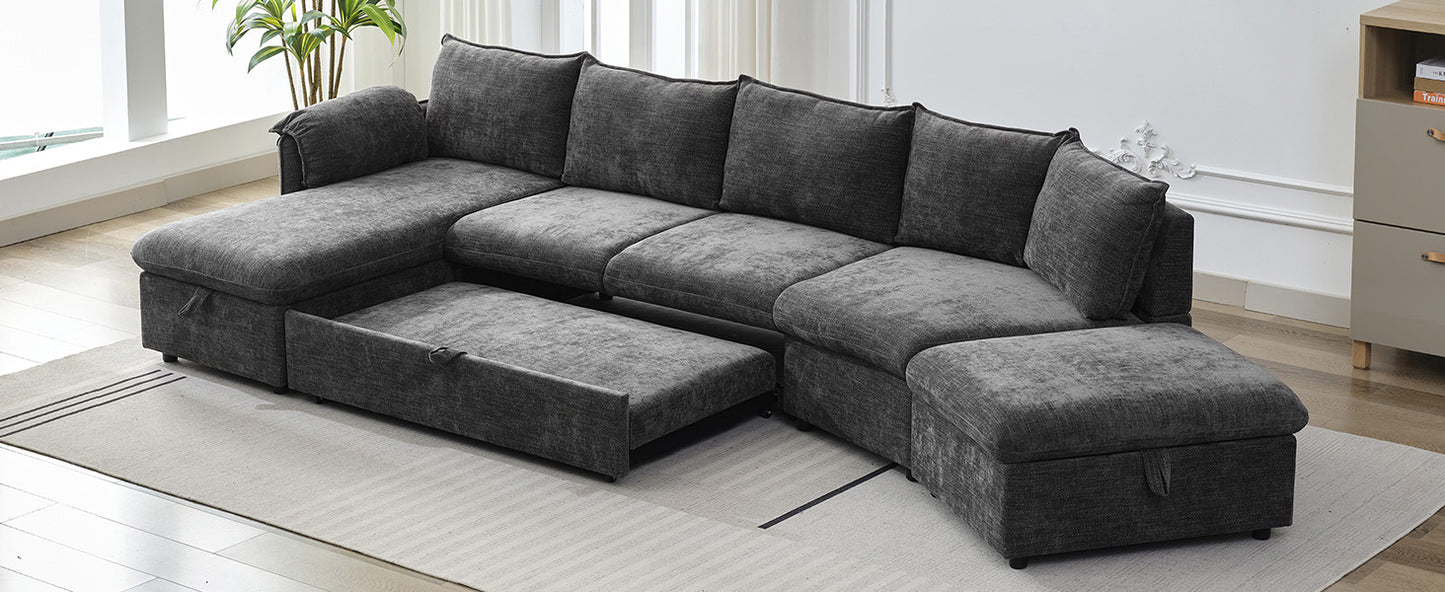 Sonoma Modern Pull-out Couch Sectional