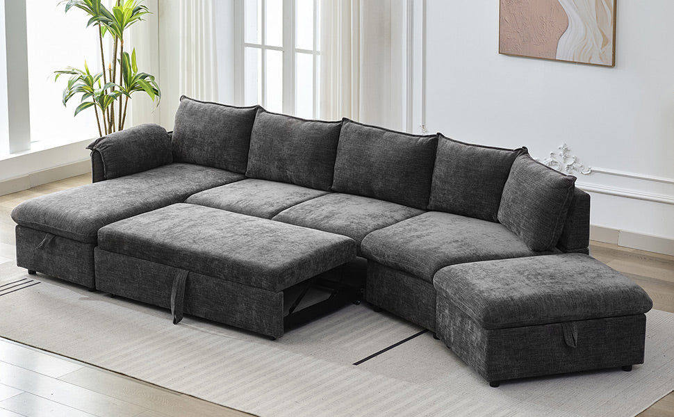 Sonoma Modern Pull-out Couch Sectional