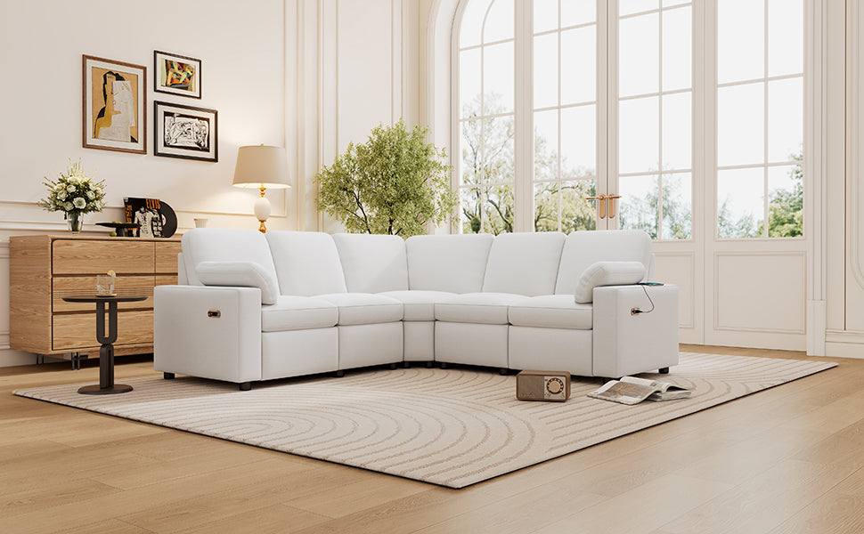 Niles Modern Power Recliner Sectional