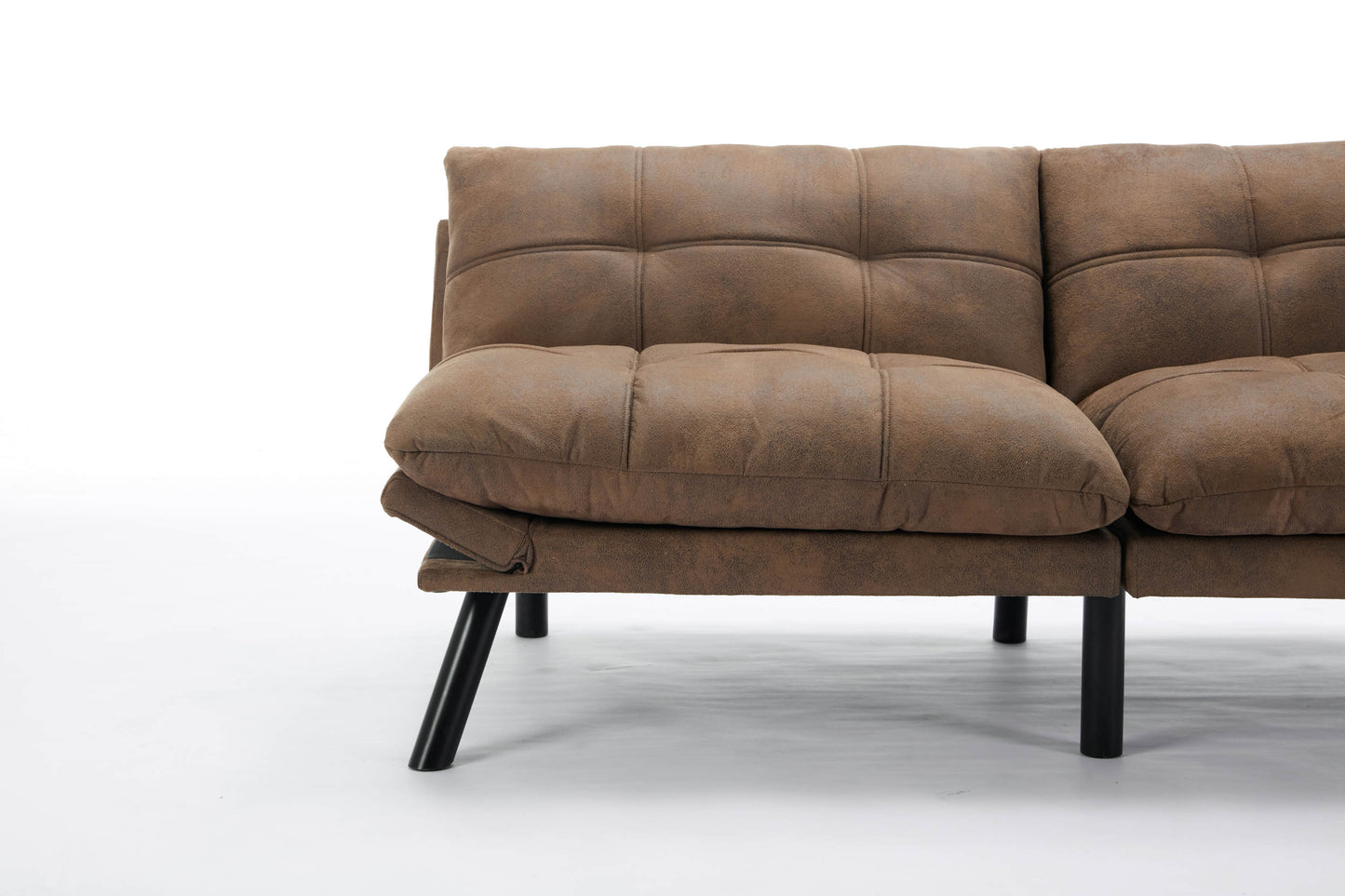 Kingsly Modern Leather Convertible Sofa Bed