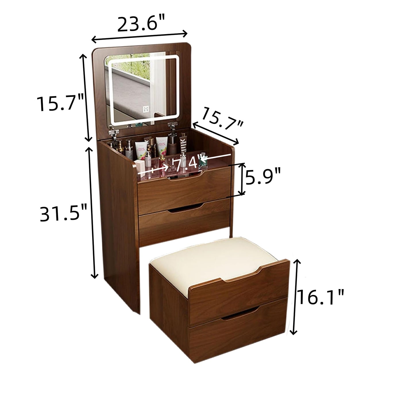 Niles Traditional Vanity Desk