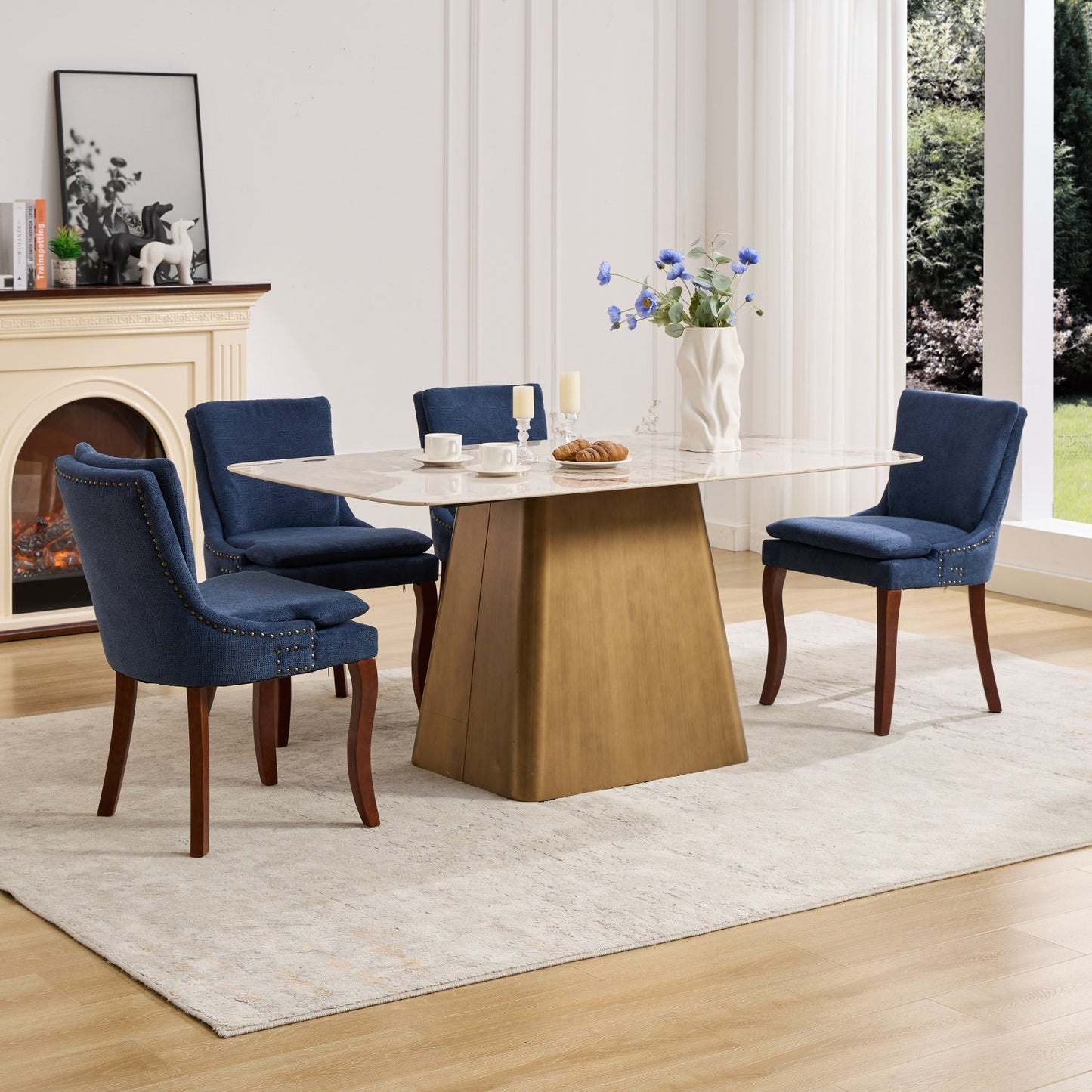Healdsburg Modern Chenille Dining Chairs