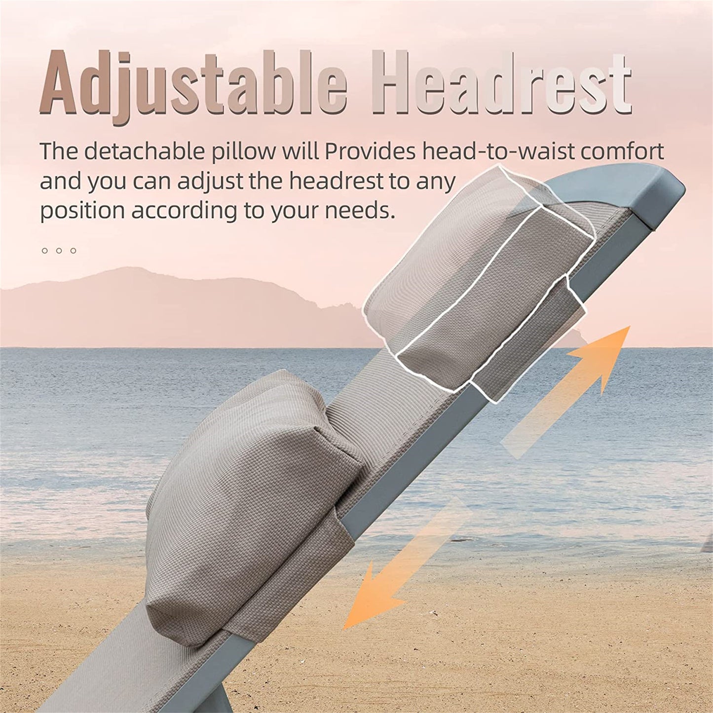 Marcel Modern Aluminum Patio Lounger