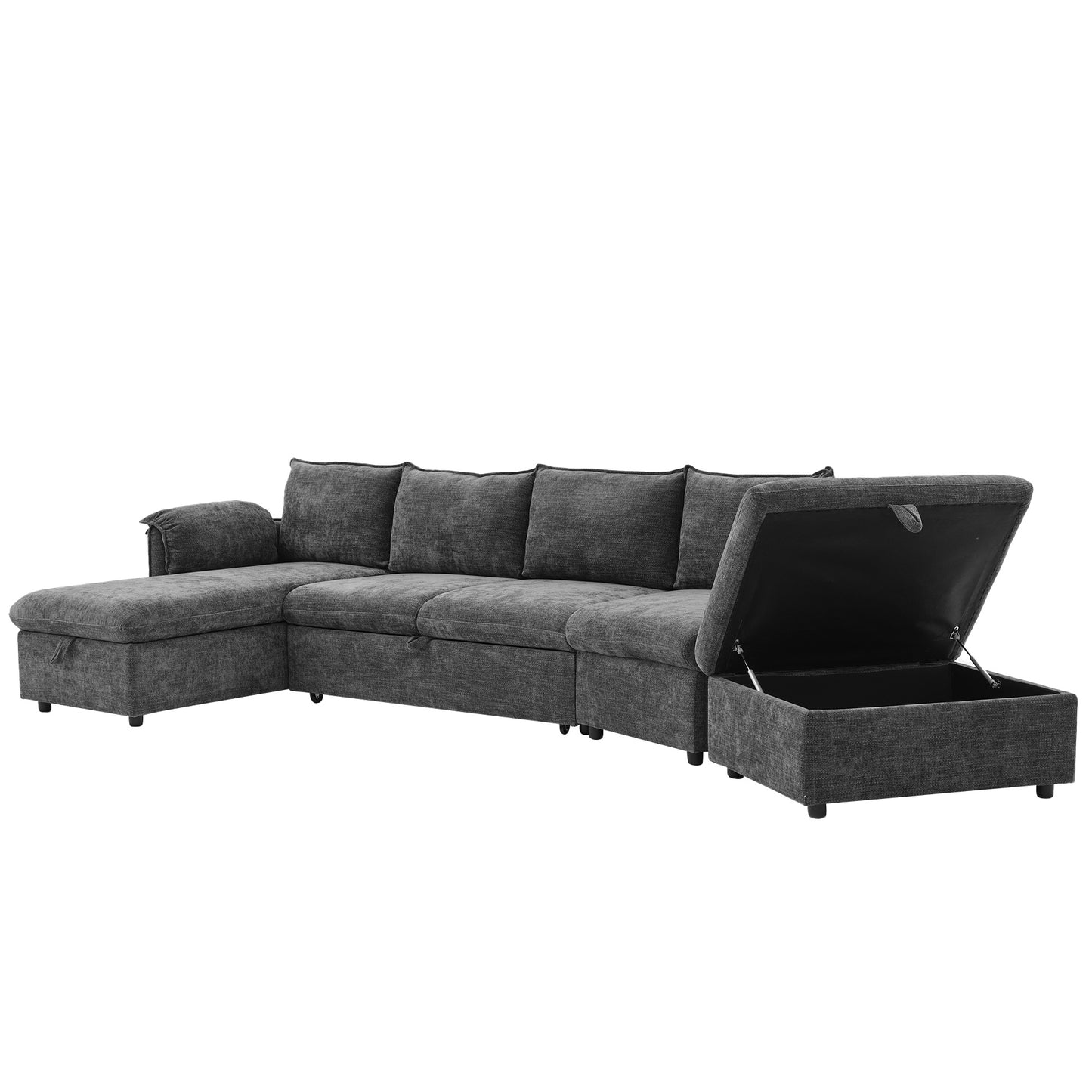 Sonoma Modern Pull-out Couch Sectional