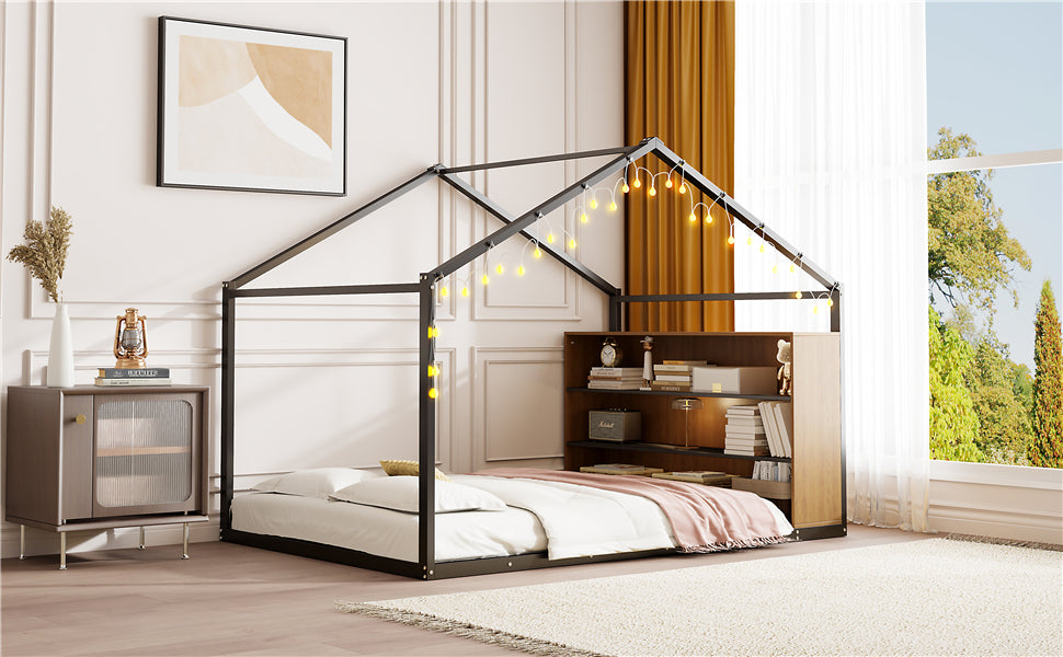Bartholomew Industrial Metal House Bed Frame