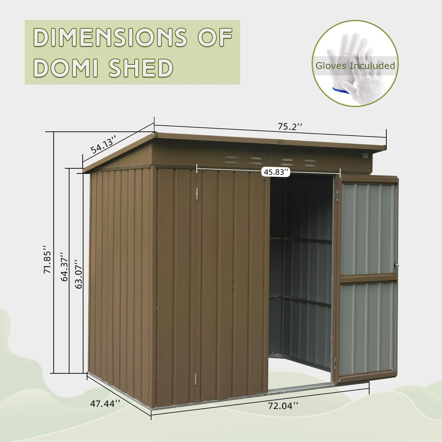 Napa Industrial Waterproof Metal Shed