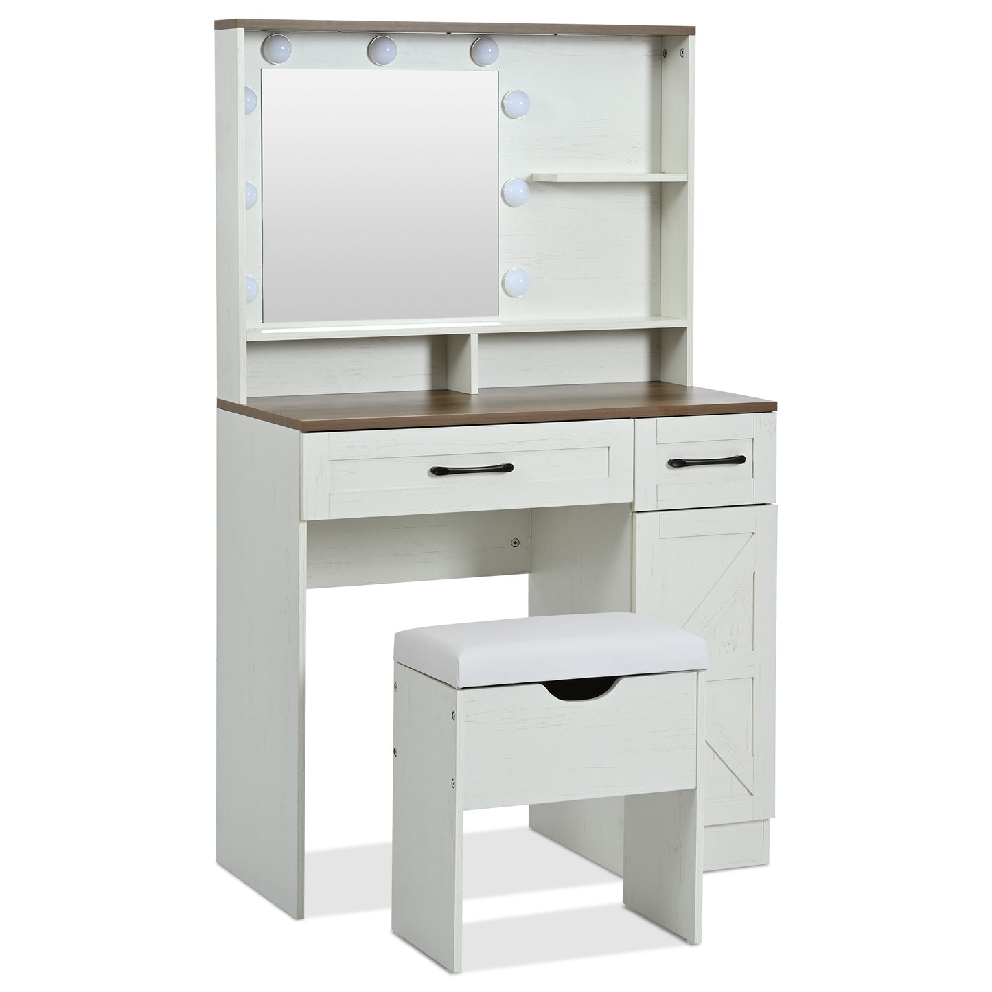 Jiron Craftsman Farmhouse Vanity Set