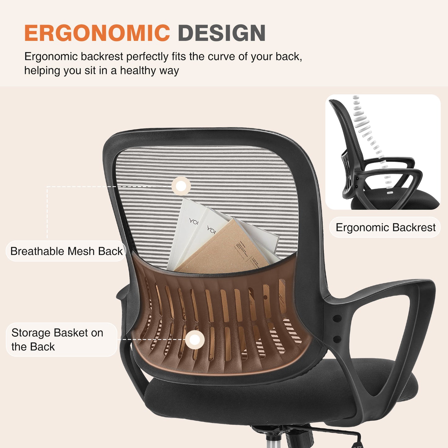 Bartholomew Modern Ergonomic Mesh Chair