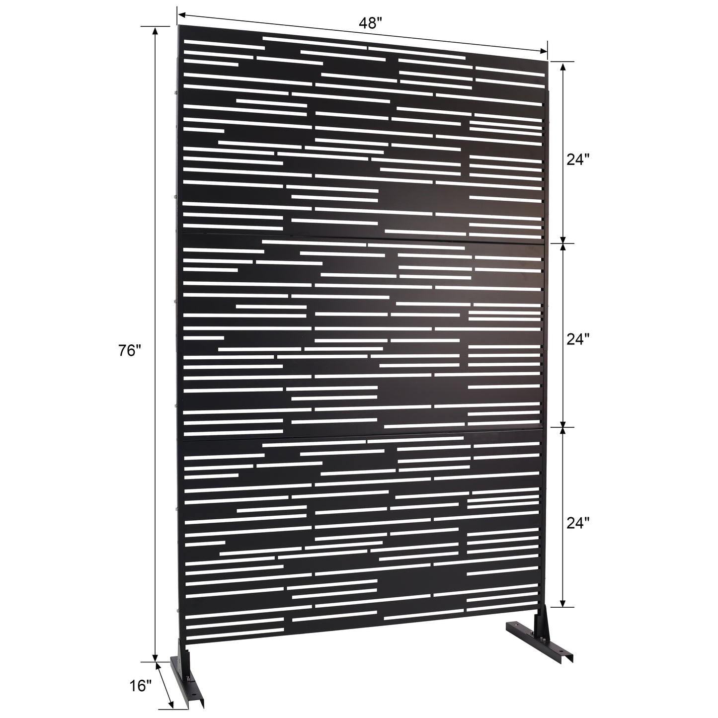 Calista Industrial Metal Privacy Screen