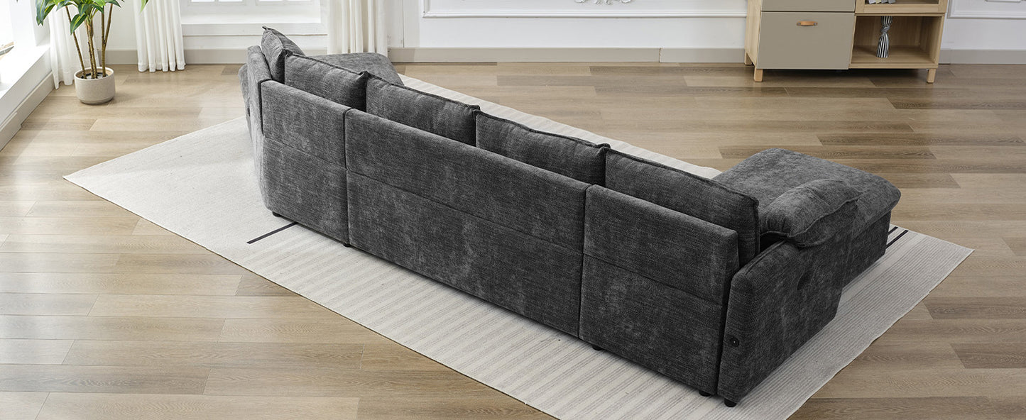Sonoma Modern Pull-out Couch Sectional