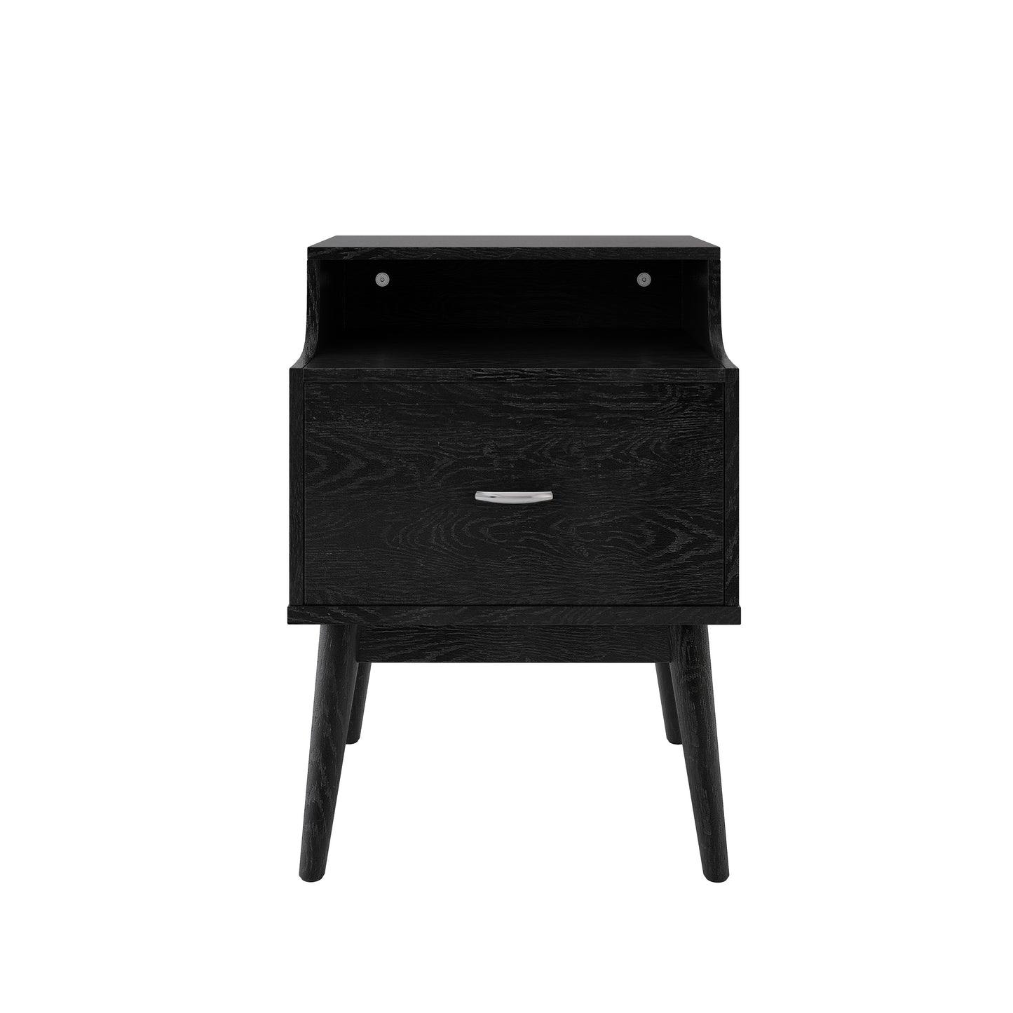 Irvington Contemporary Velvet Drawer Nightstand