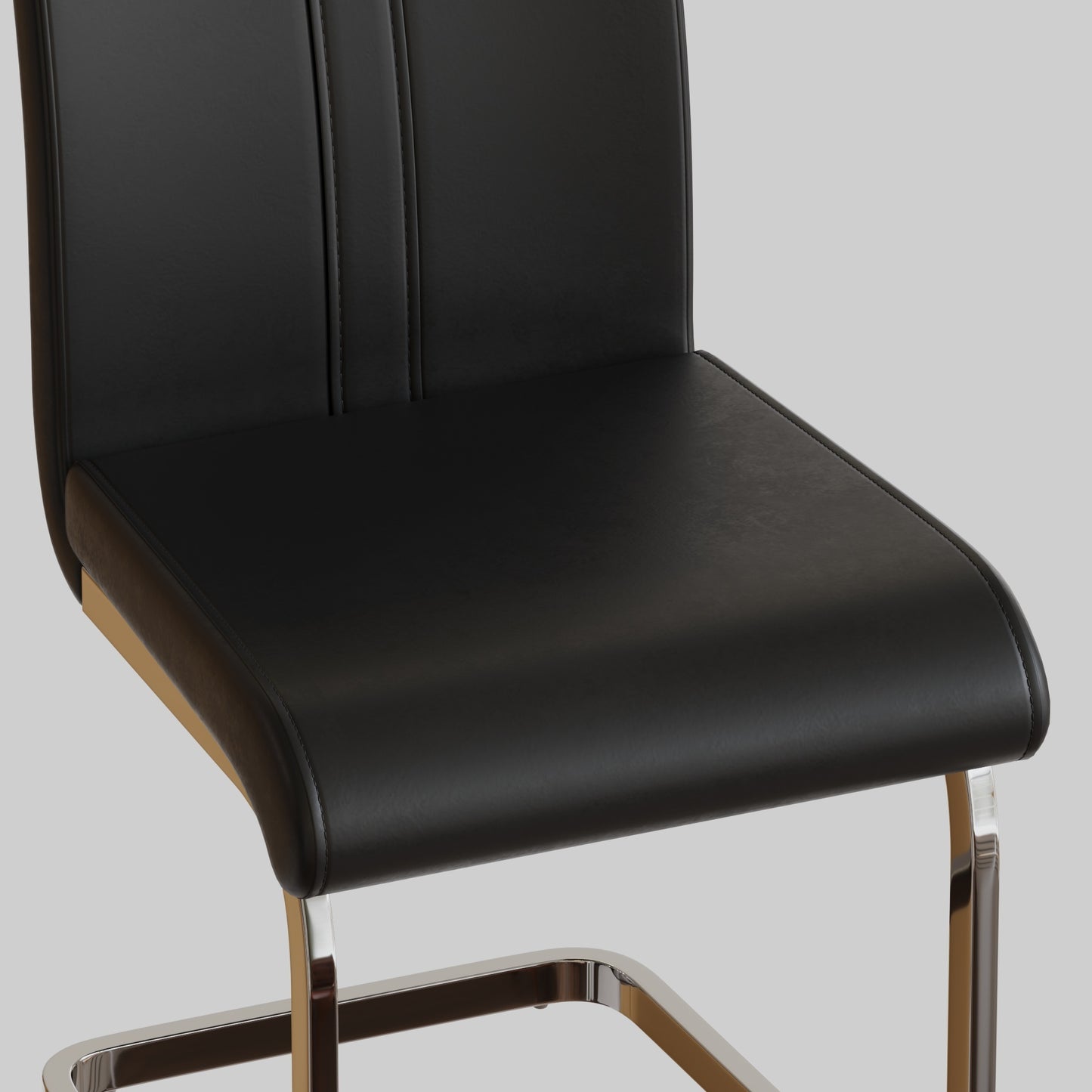 Lula Modern C-shaped PU Leather Chairs