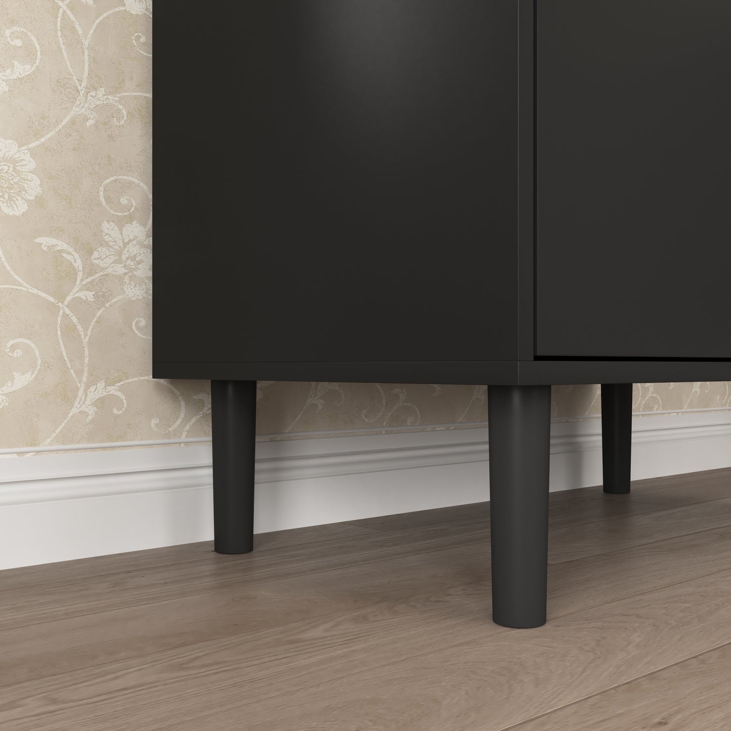 Sonoma Modern Glass Storage Bedroom Cabinet