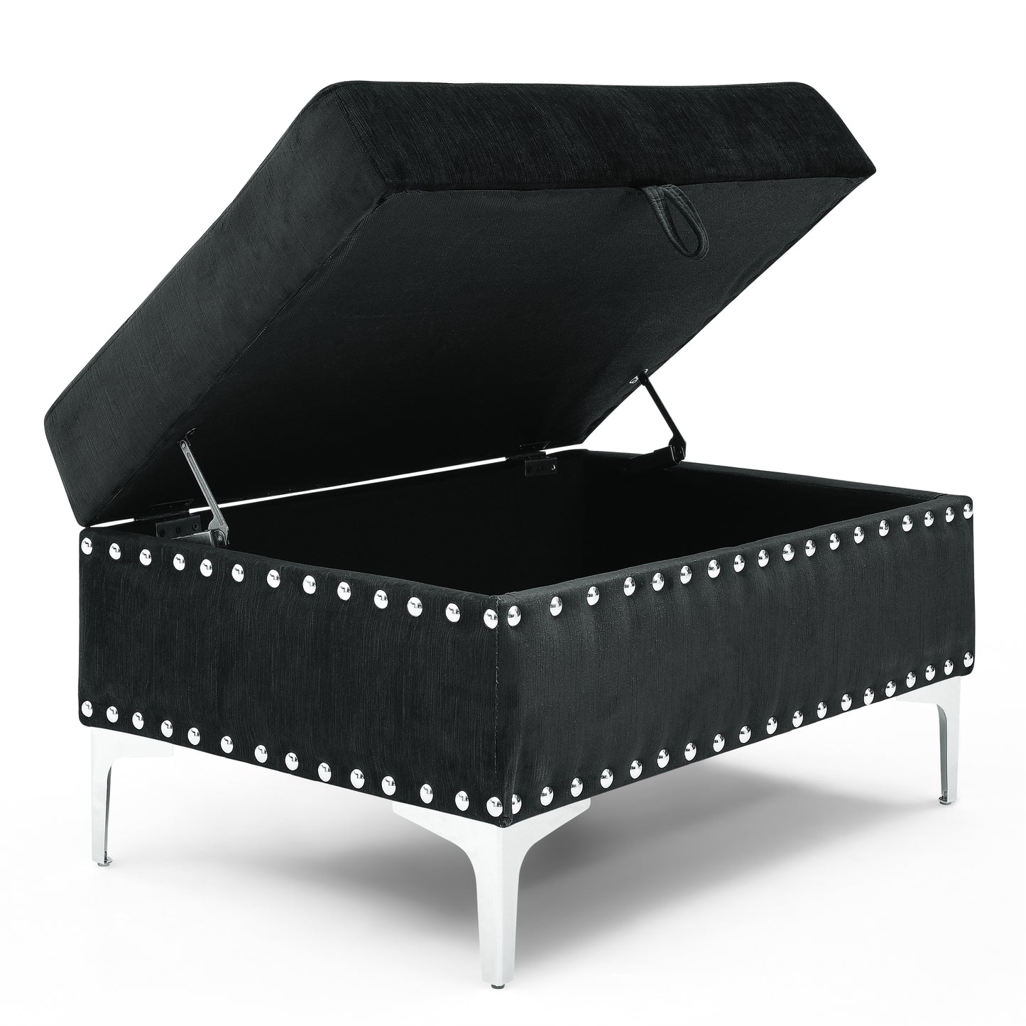Marcel Mid-Century Elegant Sectional Sofa with Ottoman