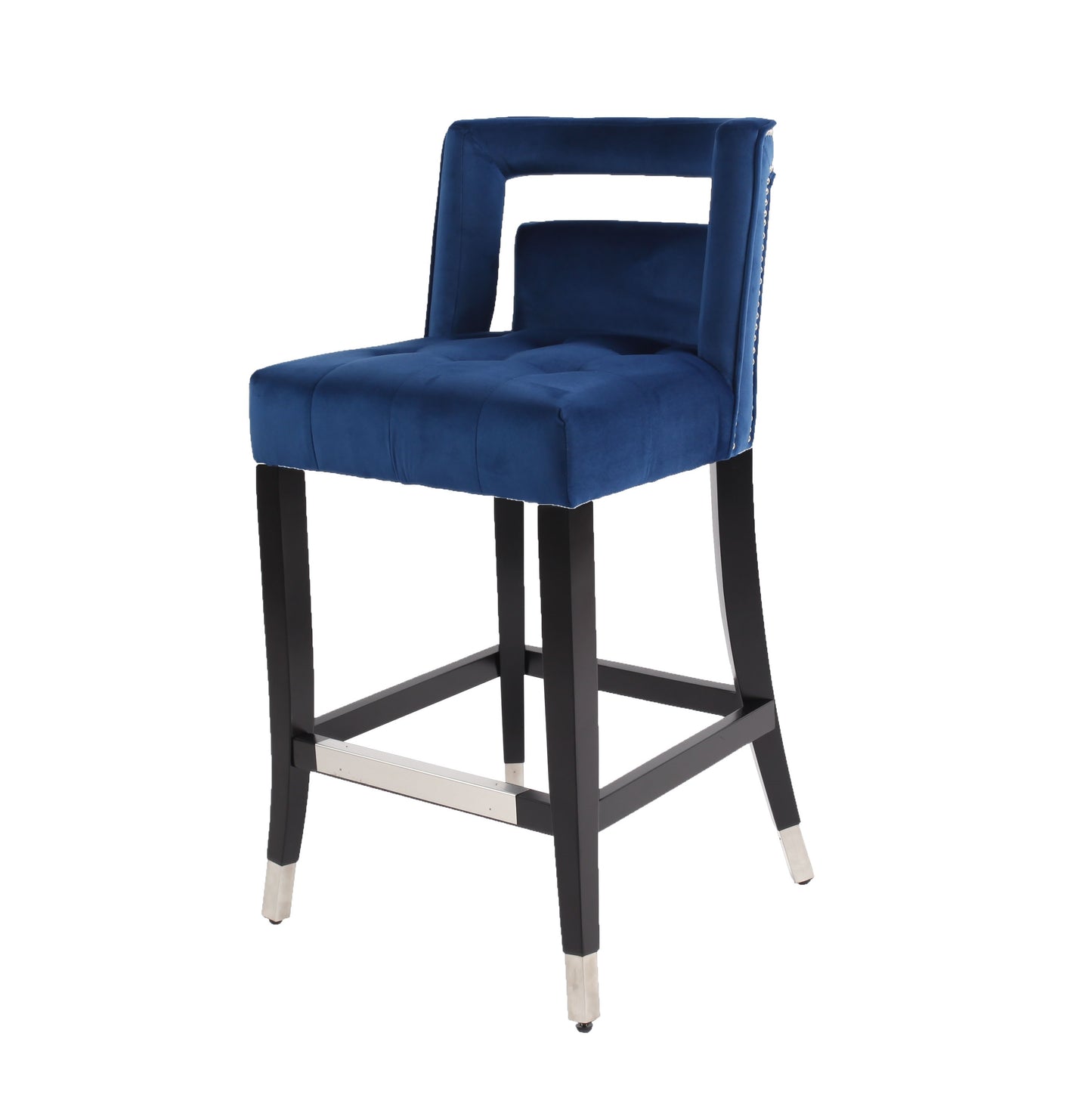Sonoma Modern Suede Velvet Barstool Chair