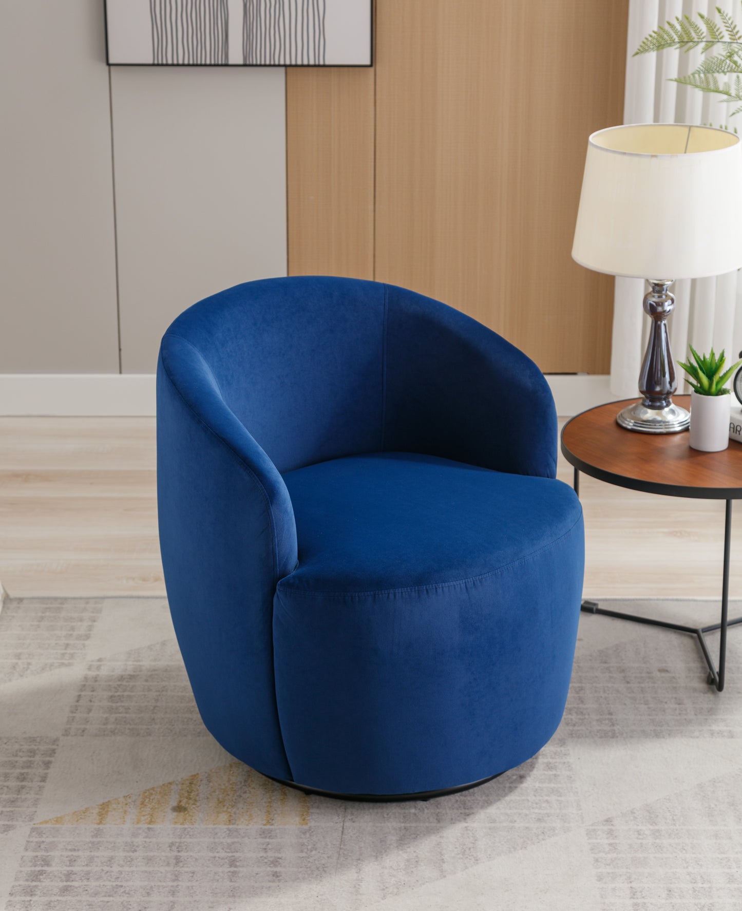 Emery Contemporary Velvet Swivel Accent Chair