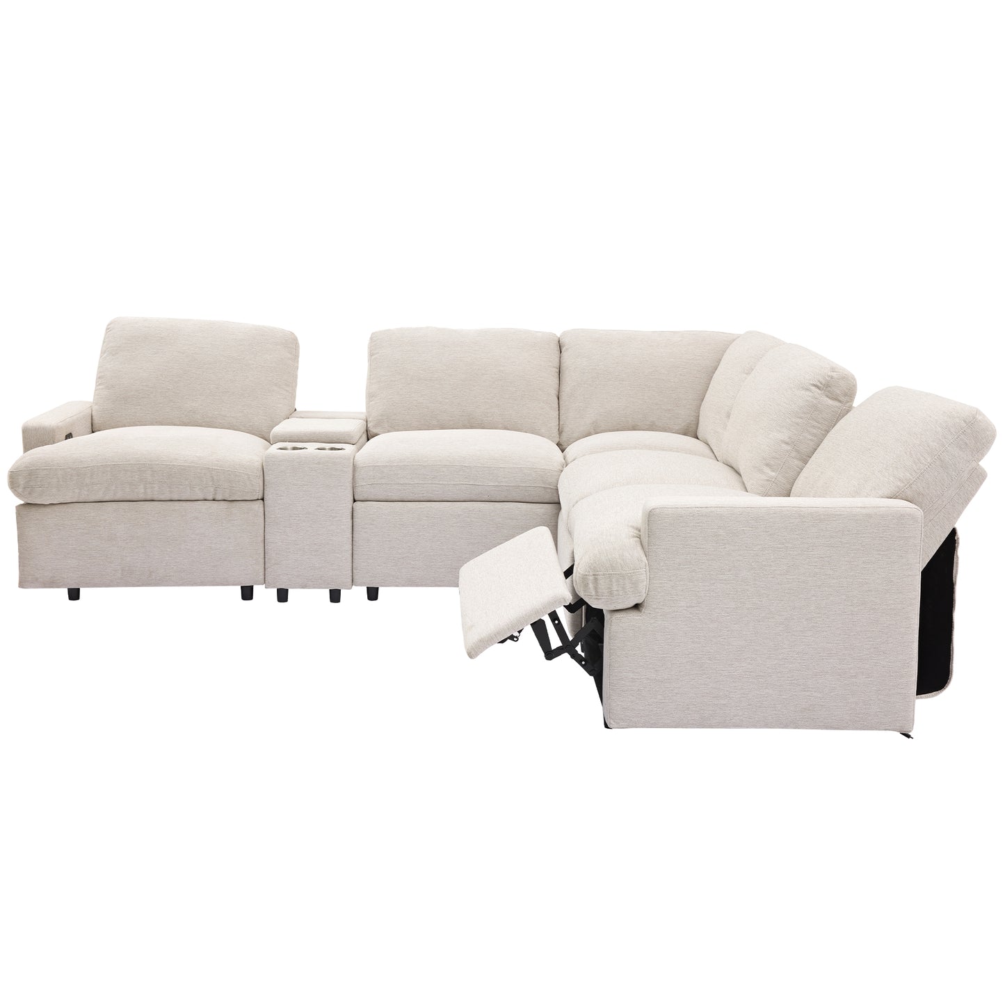 Fremont Modern Power Recliner Sectional Sofa