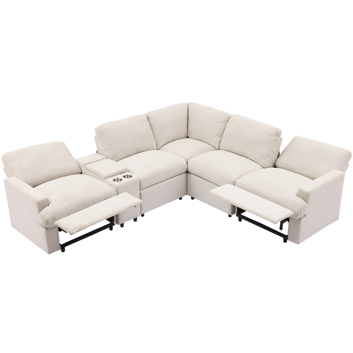 Fremont Modern Power Recliner Sectional Sofa
