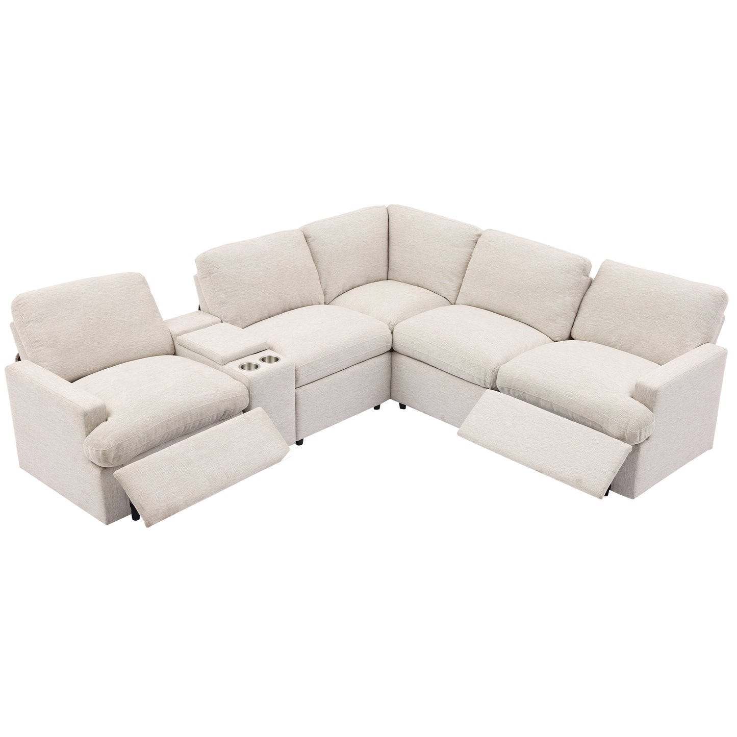 Fremont Modern Power Recliner Sectional Sofa
