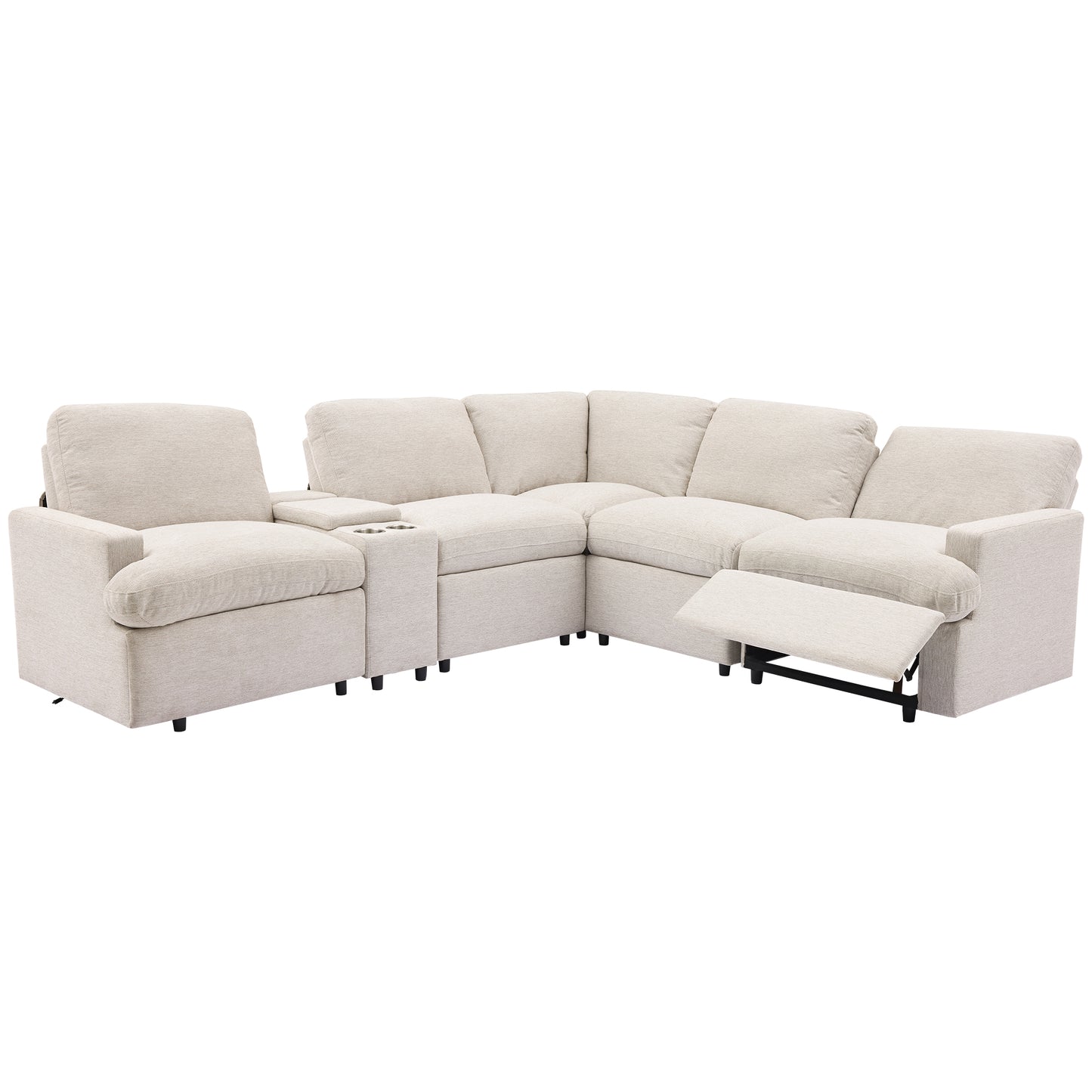 Fremont Modern Power Recliner Sectional Sofa