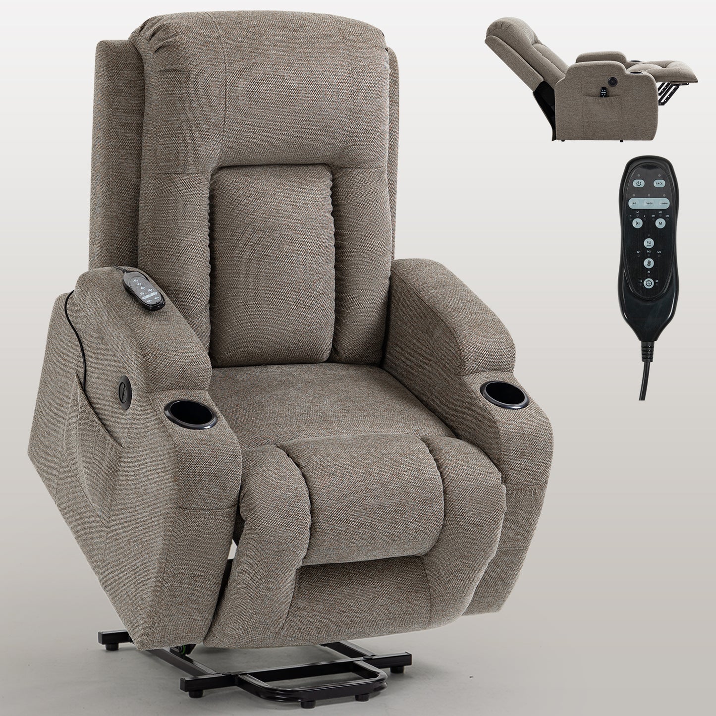 Westport Modern Vibration Power Lift Recliner