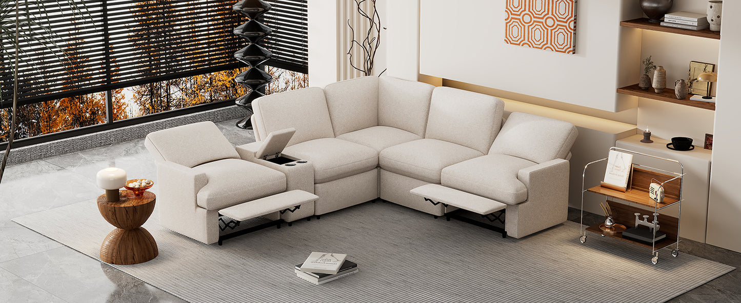 Fremont Modern Power Recliner Sectional Sofa