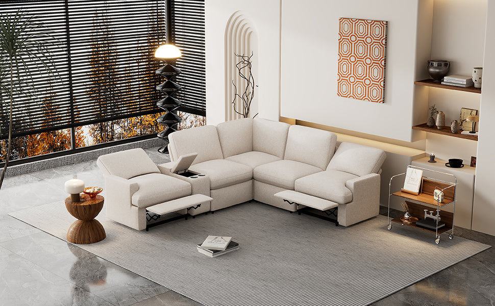 Fremont Modern Power Recliner Sectional Sofa