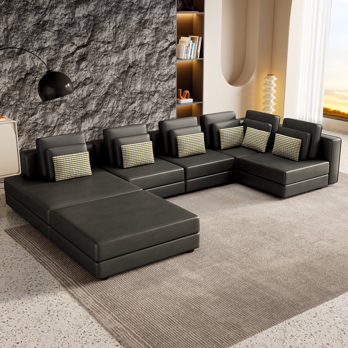 Luz Contemporary Modular Sectional Sofa