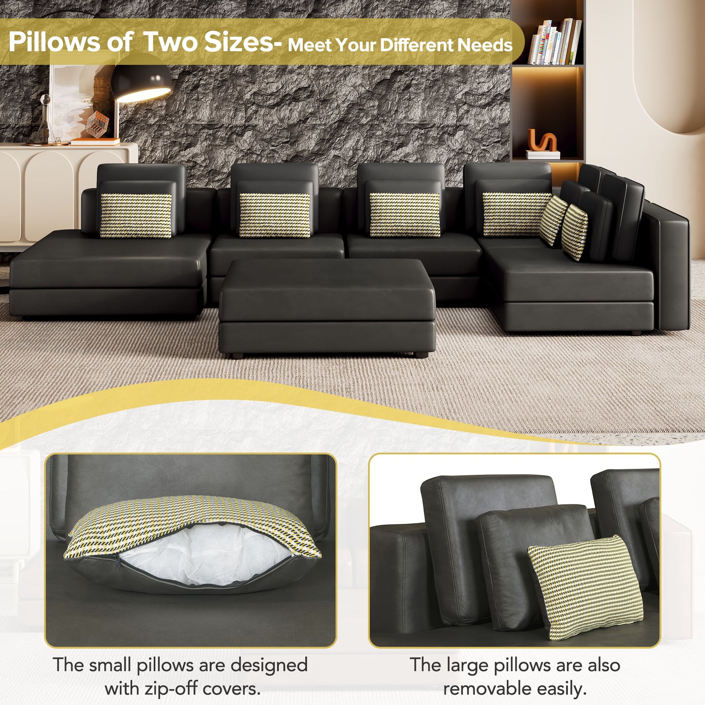 Luz Contemporary Modular Sectional Sofa