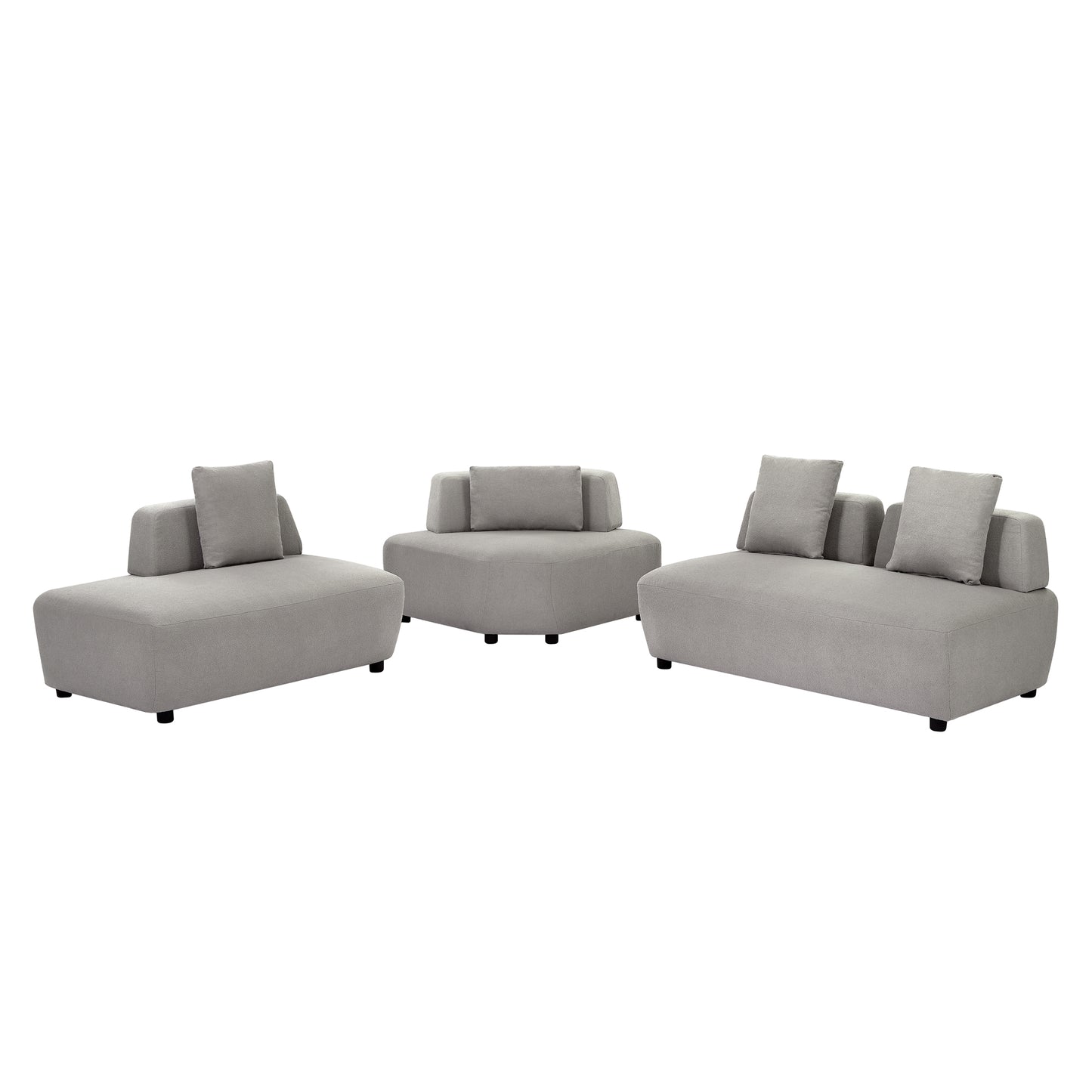 Napa Contemporary 3-piece Convertible Sectional