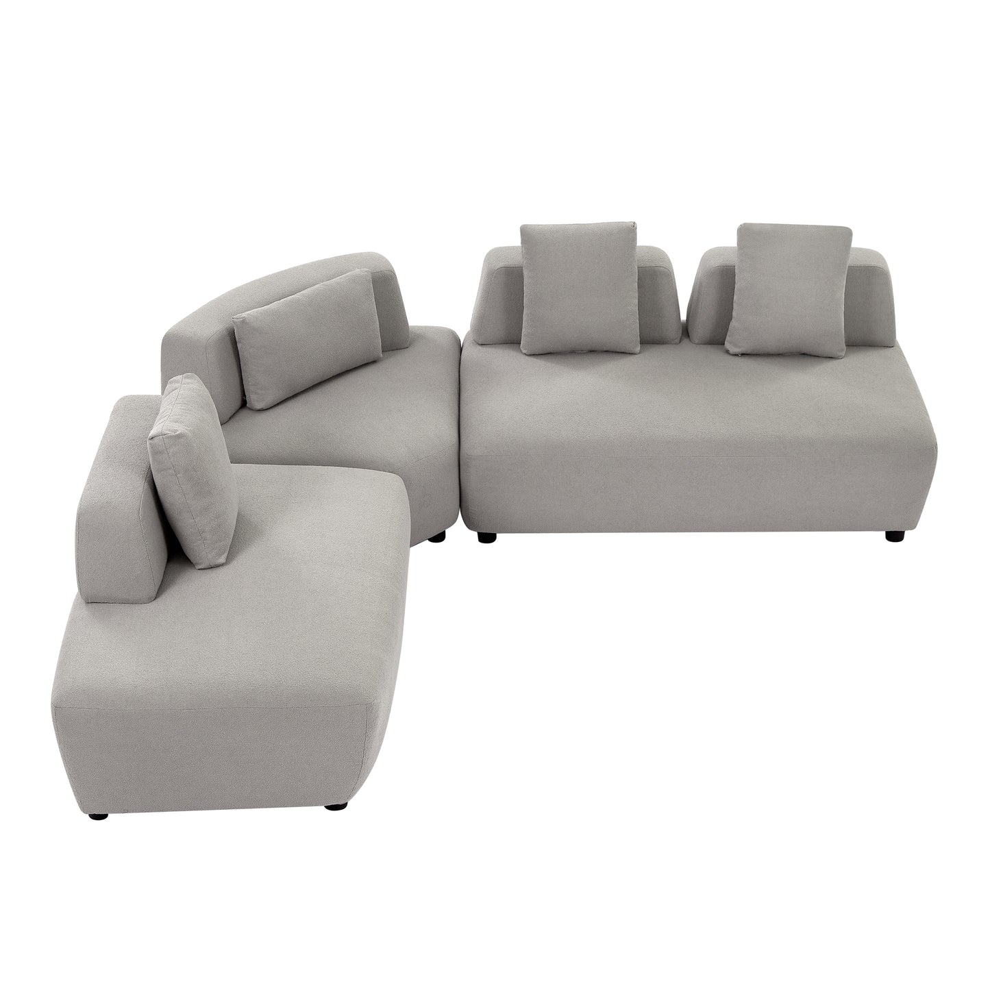 Napa Contemporary 3-piece Convertible Sectional