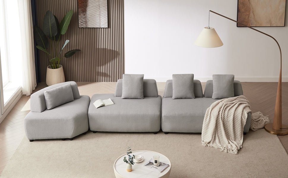 Napa Contemporary 3-piece Convertible Sectional
