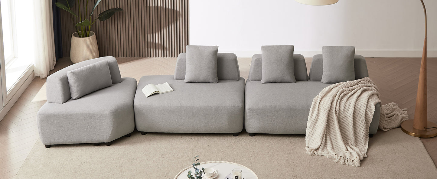 Napa Contemporary 3-piece Convertible Sectional