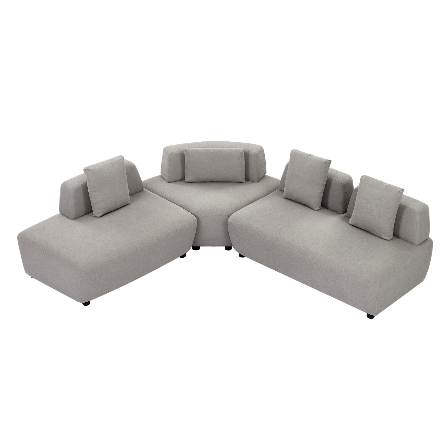 Napa Contemporary 3-piece Convertible Sectional