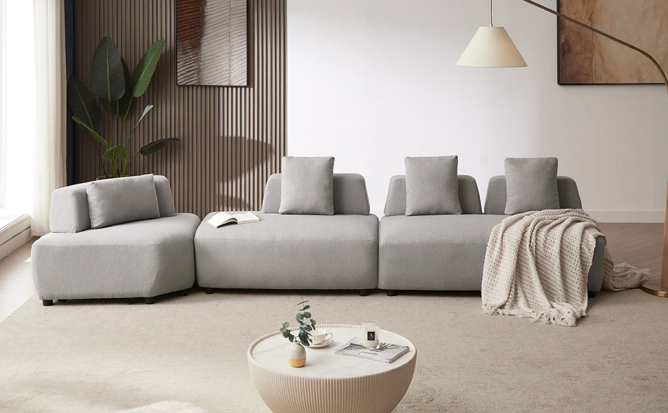 Napa Contemporary 3-piece Convertible Sectional